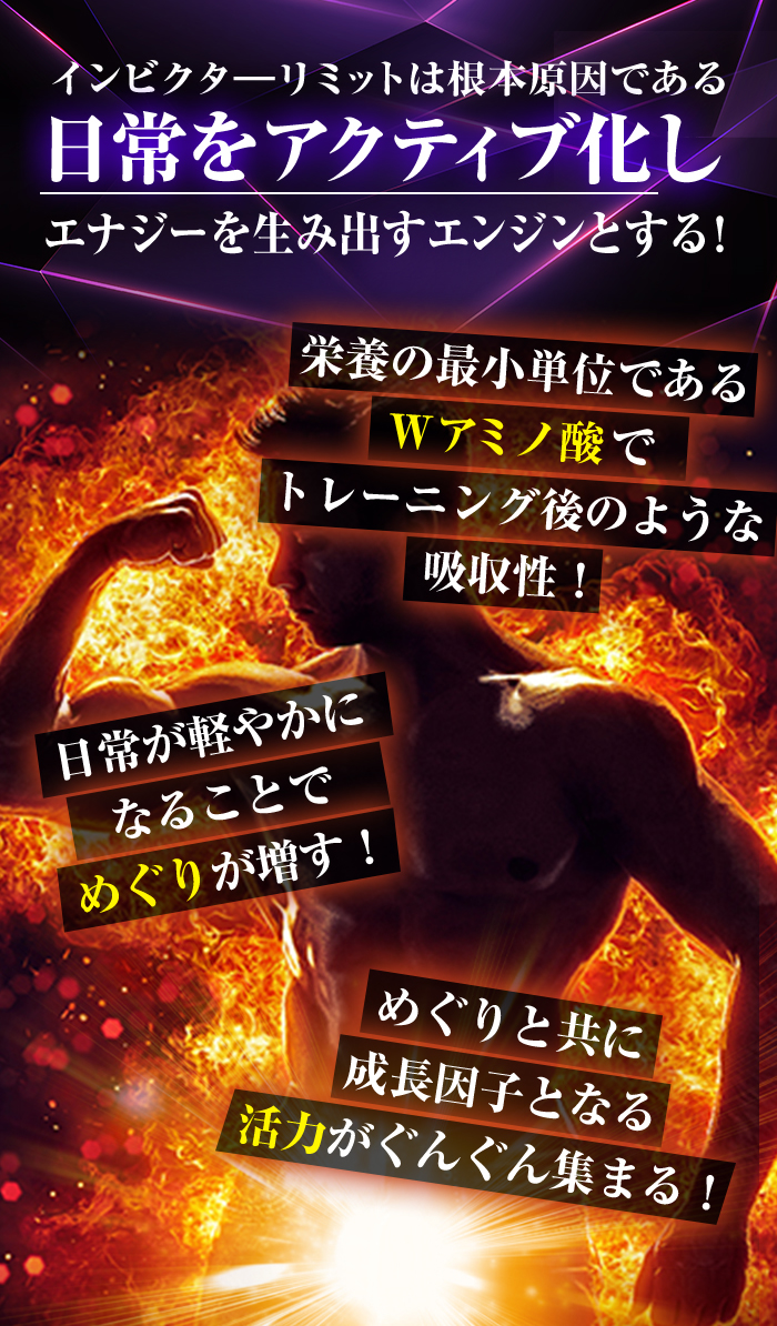 インビクターリミットは根本原因である日常をアクティブ化しエナジーを生み出すエンジンとする